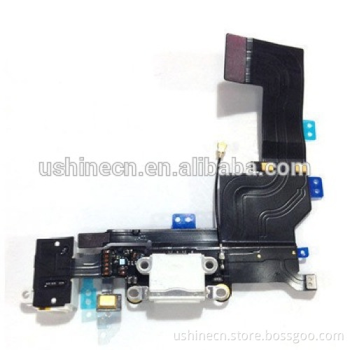 White Charging charge Port Dock Connector Flex Ribbon Cable Repair For iPhone 5S